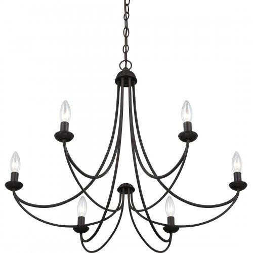 Quoizel MRN5006IB Mirren Chandelier imperial bronze 6lt Chandelier