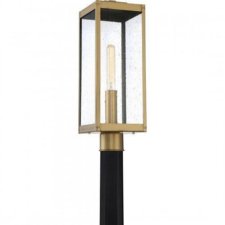 Quoizel WVR9007A Westover Outdoor post 1 light antique brass Outdoor Lantern