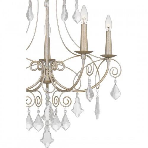 Quoizel MER5028VG Merida Chandelier 5 lights vintage gold. Chandelier