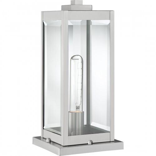 Quoizel WVR9106SS Westover Outdoor pier base 1light stainless steel Outdoor Lantern