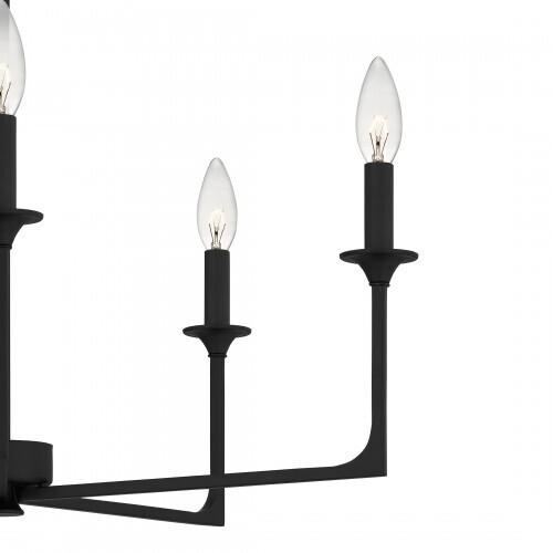 Quoizel PRC5026MBK Prescott Chandelier 5 lights matte black Chandelier