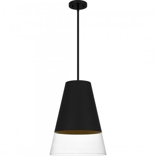 Quoizel PRG1514BBK Peregrine Mid pendant 1 light brushed black Mini Pendant