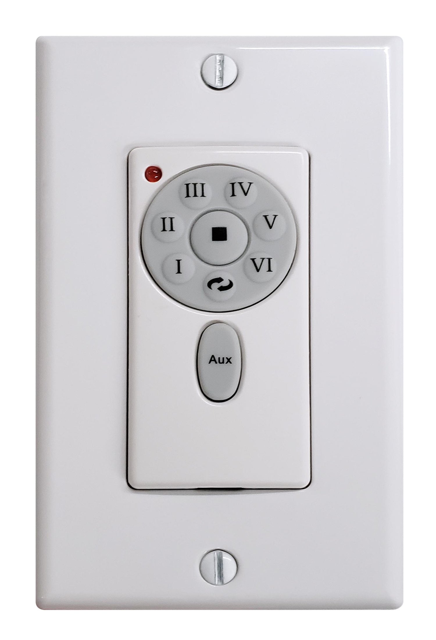 Matthews Fan IR3HLK-CR-BK-60 Irene-3HLK three-blade flush mount paddle fan in Polished Chrome finish with 60” solid matte black wood blades and integrated LED light kit.