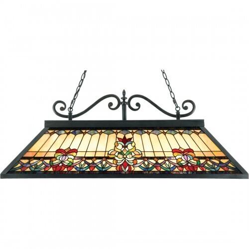 Quoizel TFBF348VB Belle Fleur Chandelier tif vint brnz Island Light