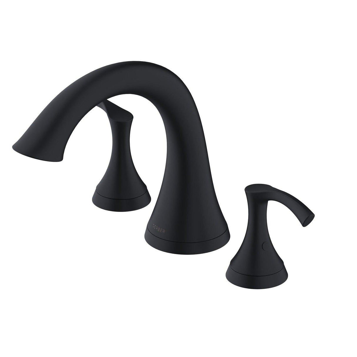 Gerber D300922BST Antioch Three Piece Roman Tub Trim Kit - Satin Black