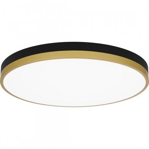 Quoizel WLN1620MBKG Weldin Flush mount led matte black gold Flush Mount