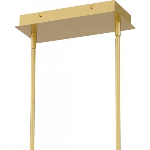 Quoizel PCDZ136SGD Dazzle Linear chandelier led light soft gold Island Light