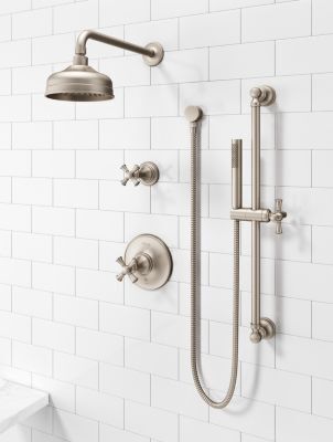 Pfister Brushed Nickel Tisbury 1-handle Tub & Shower, Trim Only LG89-8TBK