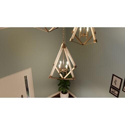 Quoizel VP5204WS Viewpoint Foyer 4lt weathered brass Pendant