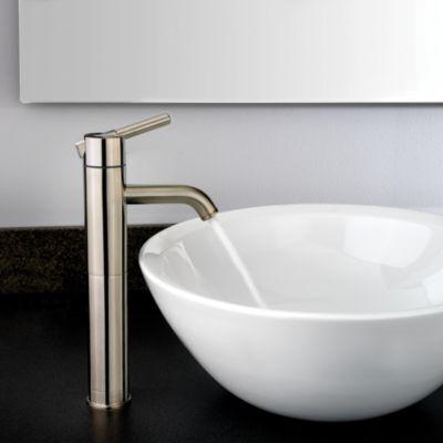 Pfister Brushed Nickel Contempra Single Handle Vessel Faucet LG40-NK00