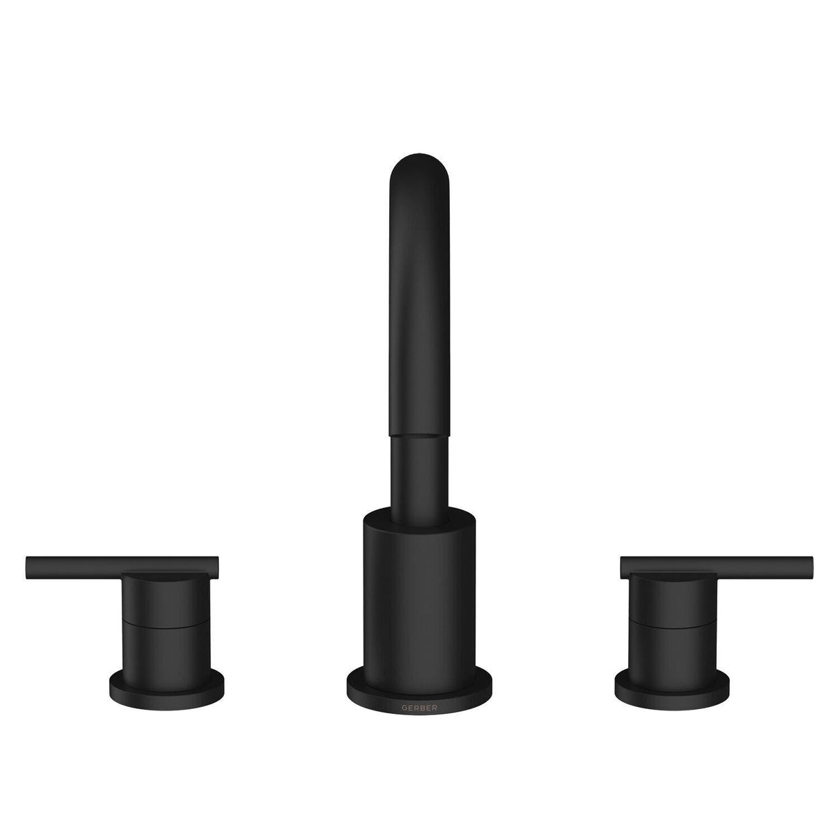 Gerber D305758BST Parma Three Piece Roman Tub Trim Kit - Satin Black