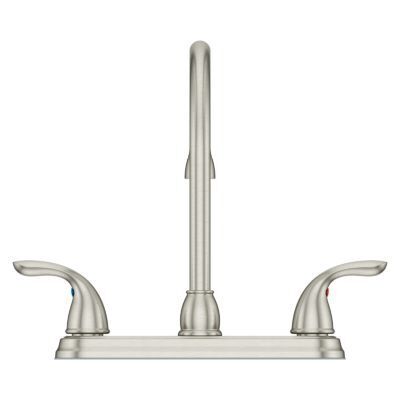 Pfister Brushed Nickel Pfirst Series 2-handle Kitchen Faucet G136-200S