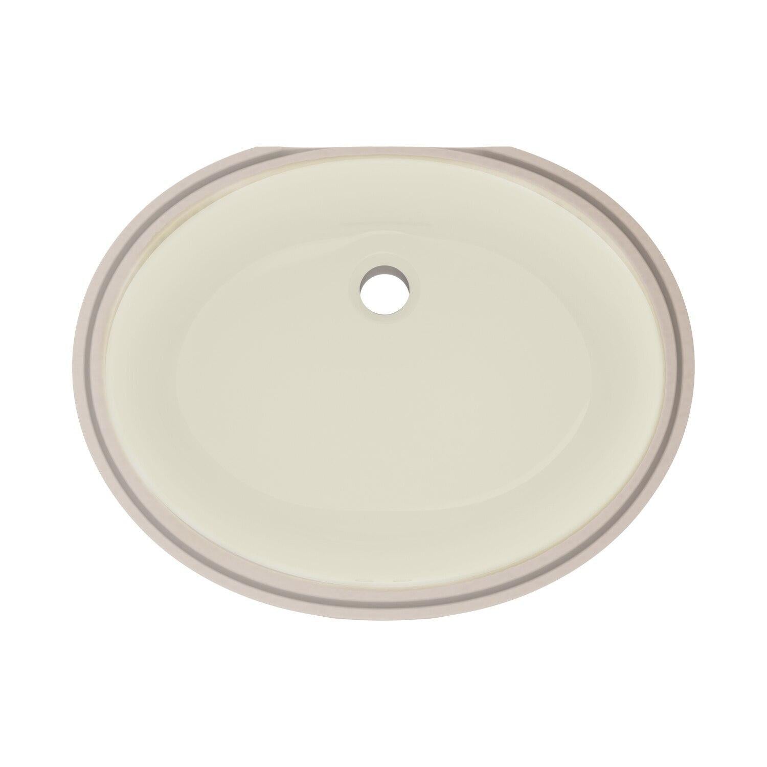 Gerber G001278009 Biscuit Luxoval Oval Standard Undercounter Bathroom Sink