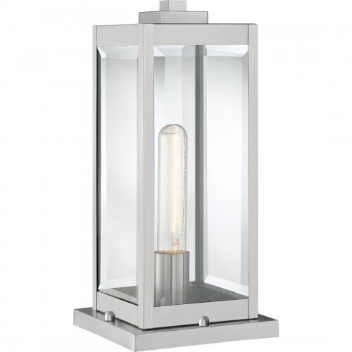 Quoizel WVR9106SS Westover Outdoor pier base 1light stainless steel Outdoor Lantern