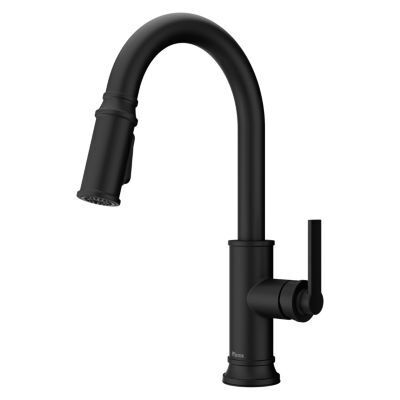 Pfister Matte Black 1-handle Pull-down Kitchen Faucet GT529-COLB