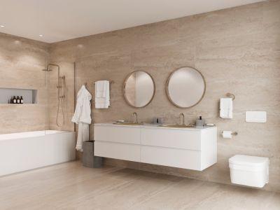 Pfister Polished Nickel 2-handle 8" Widespread Bathroom Faucet LG49-TNT3D