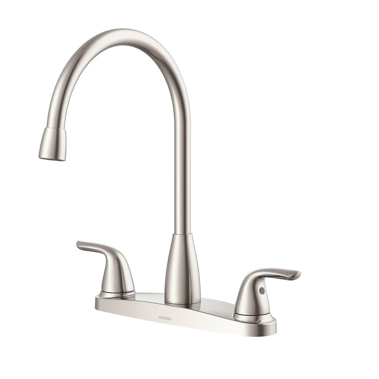 Gerber G0040168SS Viper Two Handle High-arc Kitchen Faucet W/out Sidespray - STAI...