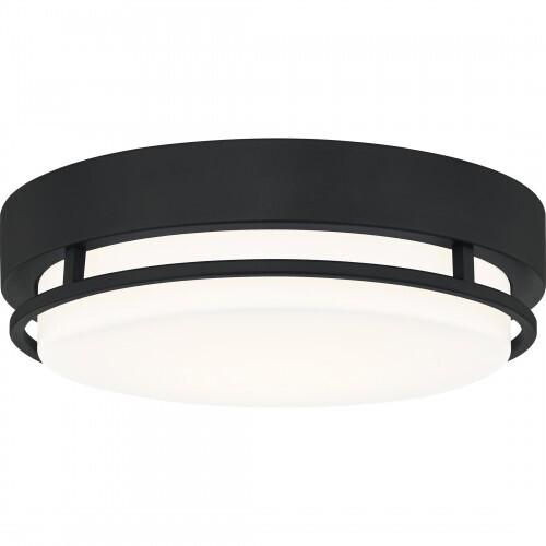 Quoizel HAL1612EK Hale Flush mount led light earth black Flush Mount