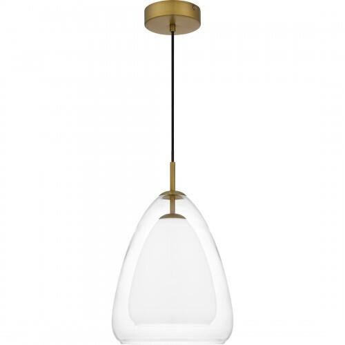 Quoizel PCAER1511AB Aero Mid pendant 1 light aged brass Mini Pendant