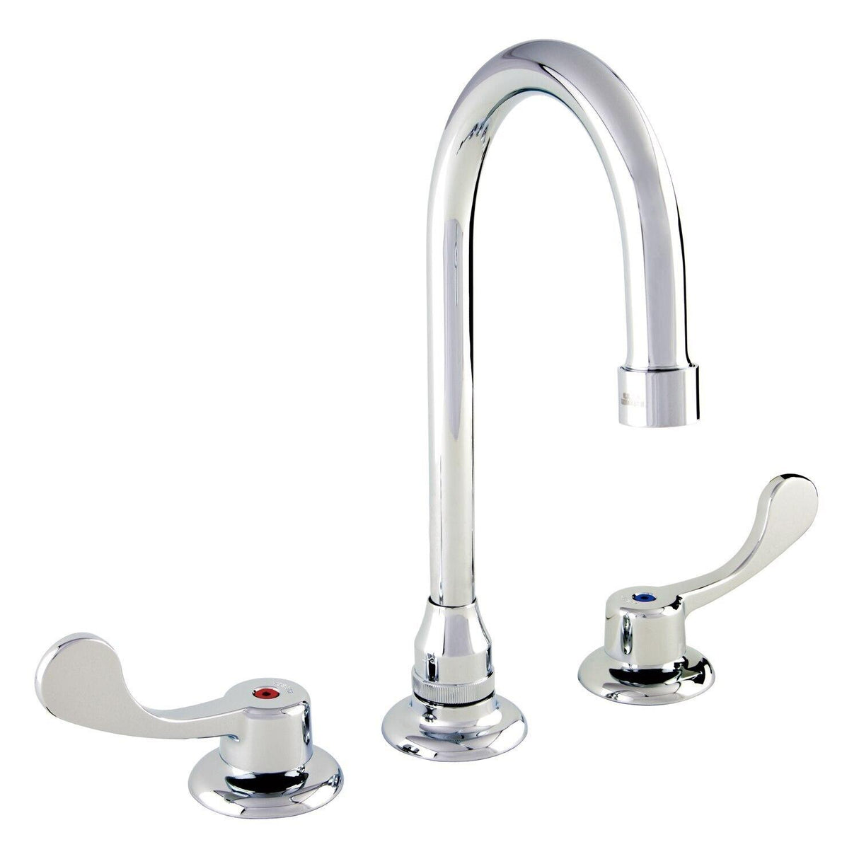 Gerber GC044105 Chrome Commercial Two Handle Widespread Lavatory Faucet W/ Wrist BL...