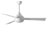 Matthews Fan DA-WH-WH Donaire wet location 3-Blade paddle fan constructed of 316 Marine Grade Stainless Steel
