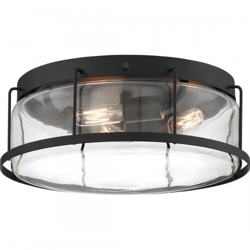 Quoizel LUD1613EK Ludlow Flush mount 3 light earth black Flush Mount
