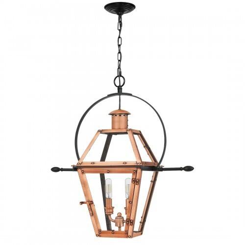 Quoizel RO2811AC Rue De Royal Pendant 2 light aged copper Pendant