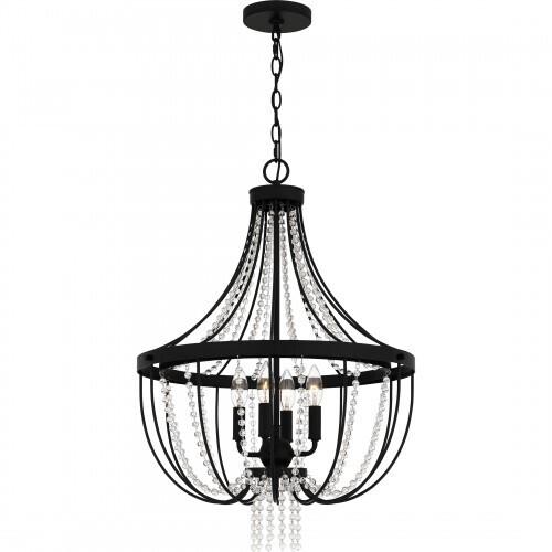 Quoizel ADL2820MBK Adelaide Pendant 4 lights matte black Pendant