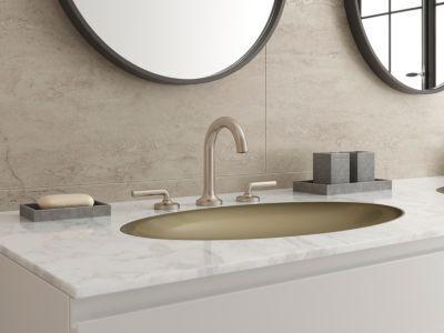 Pfister Brushed Nickel 2-handle 8" Widespread Bathroom Faucet LG49-TNT3K