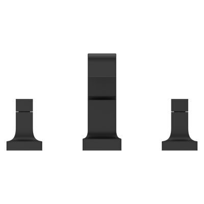 Matte Black 2-handle Deck Mounted Roman Tub Trim Without Handles RT6-5VRVB