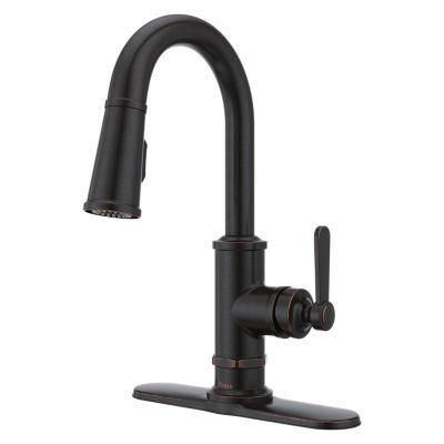 Pfister Tuscan Bronze 1-handle Pull-down Bar/prep Kitchen Faucet GT572-TDY