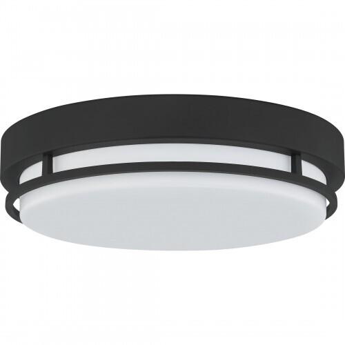 Quoizel HAL1614EK Hale Flush mount led light earth black Flush Mount