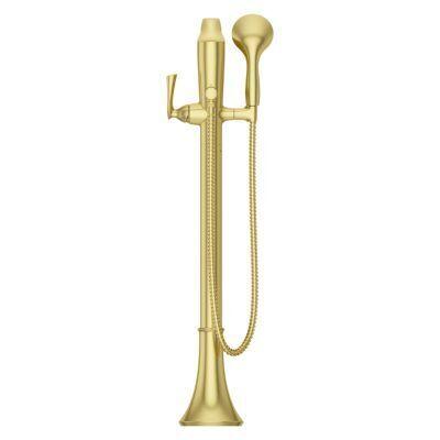 Pfister Brushed Gold Tub Filler With Hand Shower LG6-1RH1BG