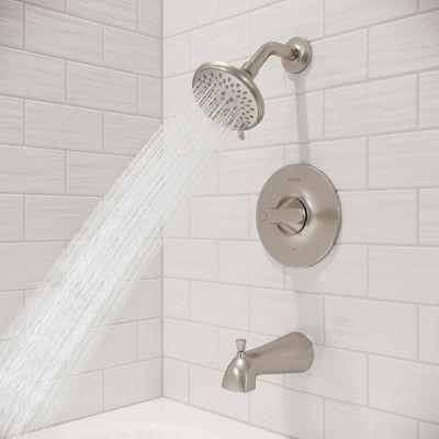 Pfister Brushed Nickel Weller 1-handle Tub & Shower, Trim Only LG89-8WRK