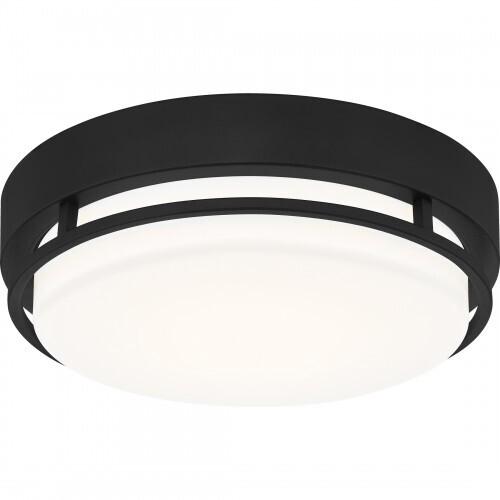 Quoizel HAL1612EK Hale Flush mount led light earth black Flush Mount