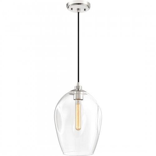 Quoizel NGA1510PK Nostalgia Mini pendant 1 light polished nickel Mini Pendant