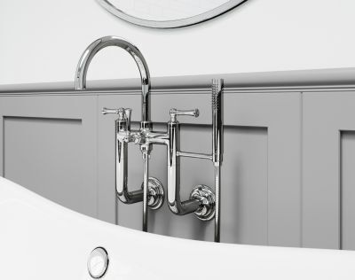 Pfister Polished Chrome Tisbury Wall Mounted Tub Filler LG6-3TBC