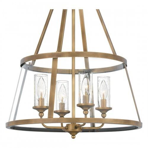 Quoizel BAW1820WS Barlow Pendant 4 light weathered brass Pendant