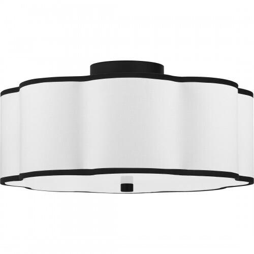 Quoizel QSF6179MBK Quoizel Semi-Flush Mount Semi flush 4 lights matte black Semi-Flush Mount