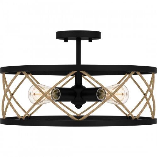 Quoizel QSF5632MBK Quoizel Semi-Flush Mount Semi flush 4 lights matte black Semi-Flush Mount