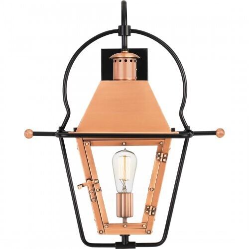 Quoizel RO8418AC Rue De Royal Outdoor wall 1 light aged copper Outdoor Lantern