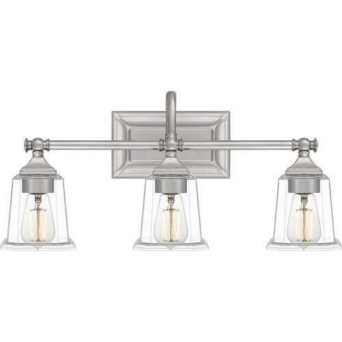 Quoizel NLC8603BN Nicholas Bath 3 light brushed nickel Bath Light