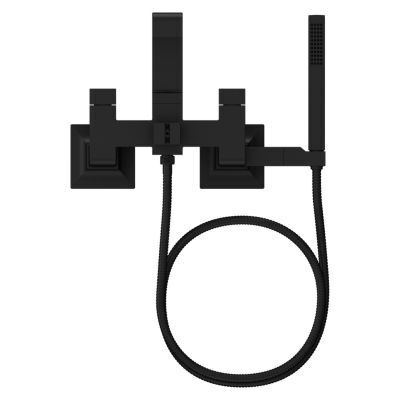 Pfister Matte Black Wall Mount Tub Filler Without Handles LG6-3VRVB