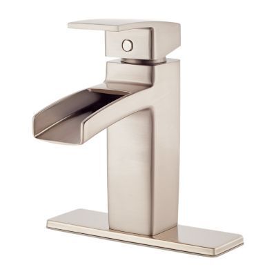 Pfister Brushed Nickel Kenzo Single Control, Centerset Bath Faucet LG42-DF0K