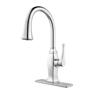 Pfister Polished Chrome Briarsfield Pull-down Kitchen Faucet GT529-BFC