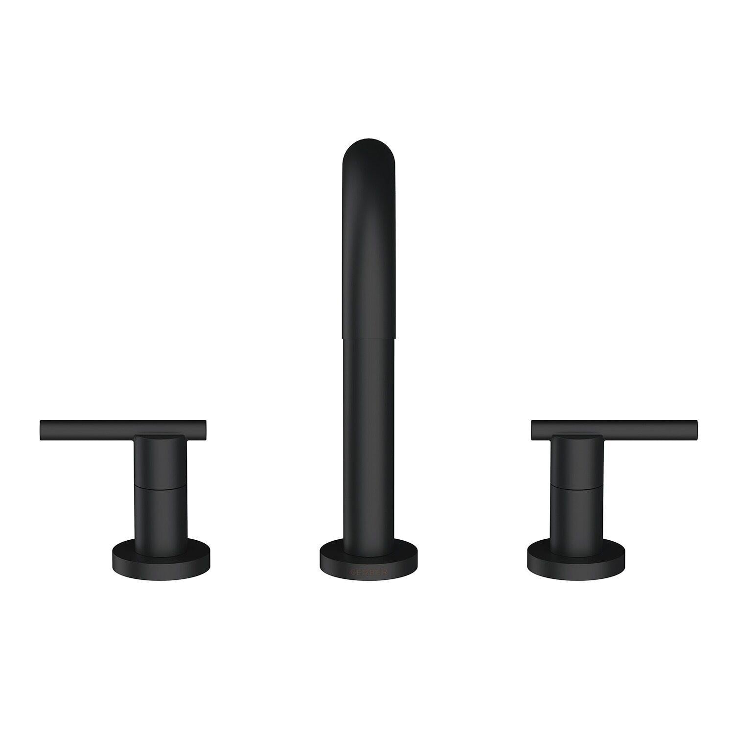 Gerber D303658BS Parma Two Handle Widespread Lavatory Faucet - Satin Black