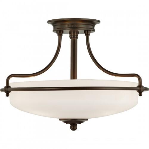 Quoizel GF1717PN Griffin Semi flush palladian bronze Semi-Flush Mount