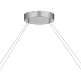 Quoizel PCENZ138BN Enzo Linear chandelier led light brushed nick Island Light