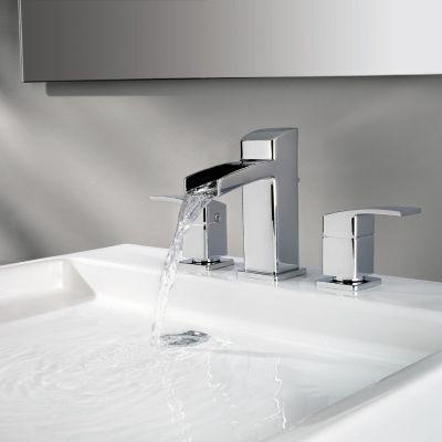 Pfister Polished Chrome Kenzo Widespread Bath Faucet LG49-DF0C