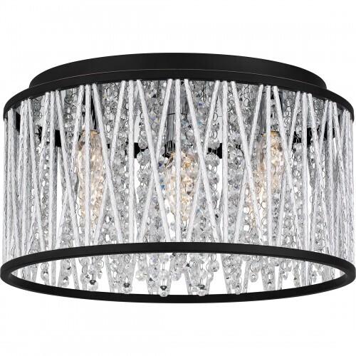 Quoizel PCCET1616MBK Celeste Flush mount 5 lights matte black. Flush Mount